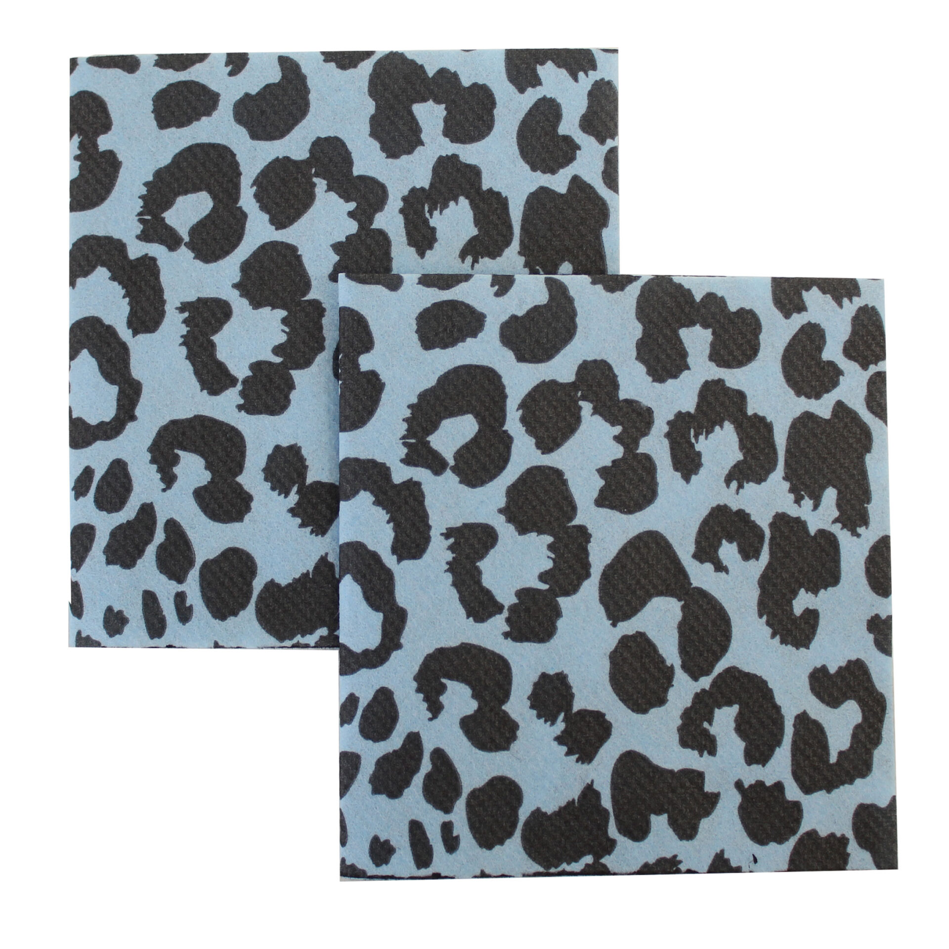 Pale Blue Leopard Napkins | Blue Leopard Napkins | High Quality Napkins