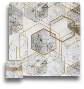 Marble-Haxagon-Airlaid-Napkins