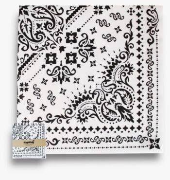 Ornamental-Bandana-Airlaid-Serviettes-Napkins-Black-3
