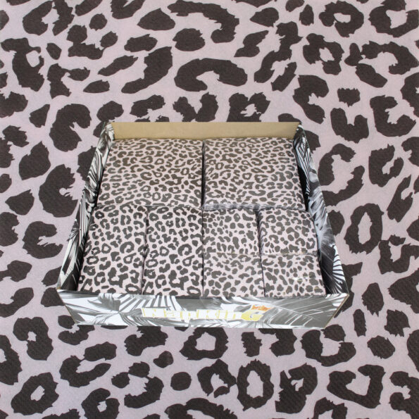 Pale Pink Leopard Napkins Box