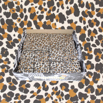 Brown Leopard Napkins Box