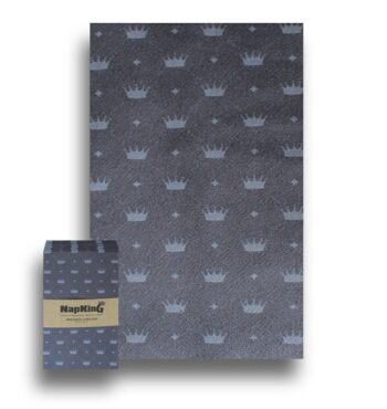 Button-crown-umbra-grey-slimcut-Airlaid-serviettes-