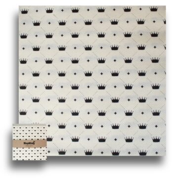 Champagne-black-crown-Airlaid-Napkins-grande-serviettes