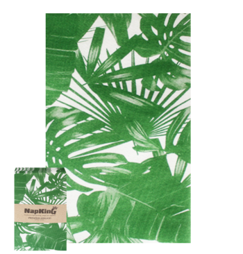 Leaves-Tropical-Green-Airlaid-Napkins-slimcut-2