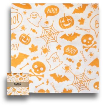 Spiders & Ghost Halloween White Airlaid Napkins (2)