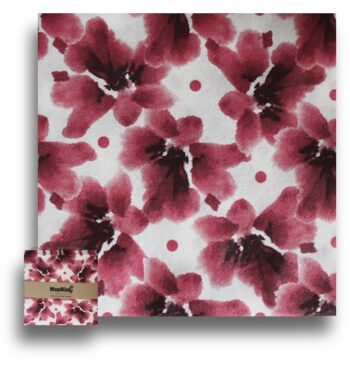 Red Water Flower Serviettes napkins