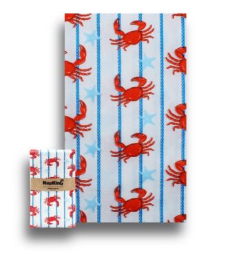 Crabs With Star Slim Cut Airlaid Napkins 20mx40cm -00
